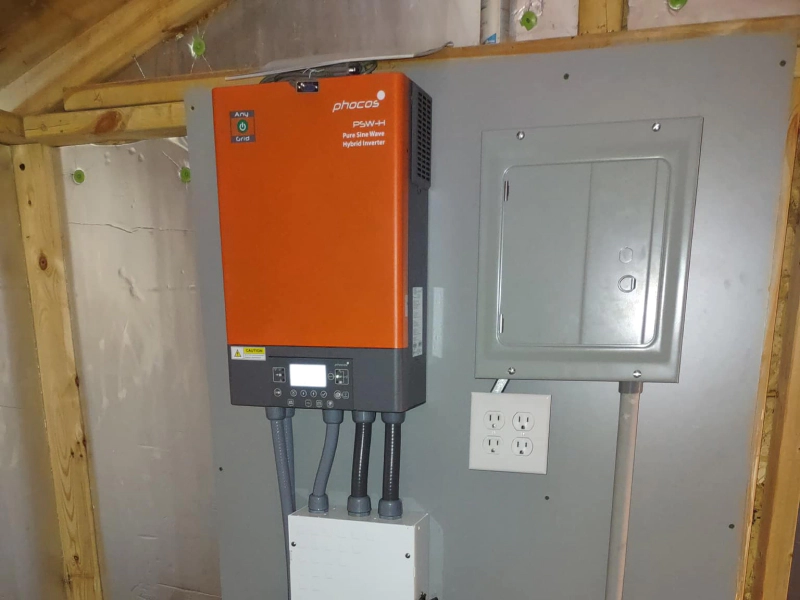 newly installed electrical panel